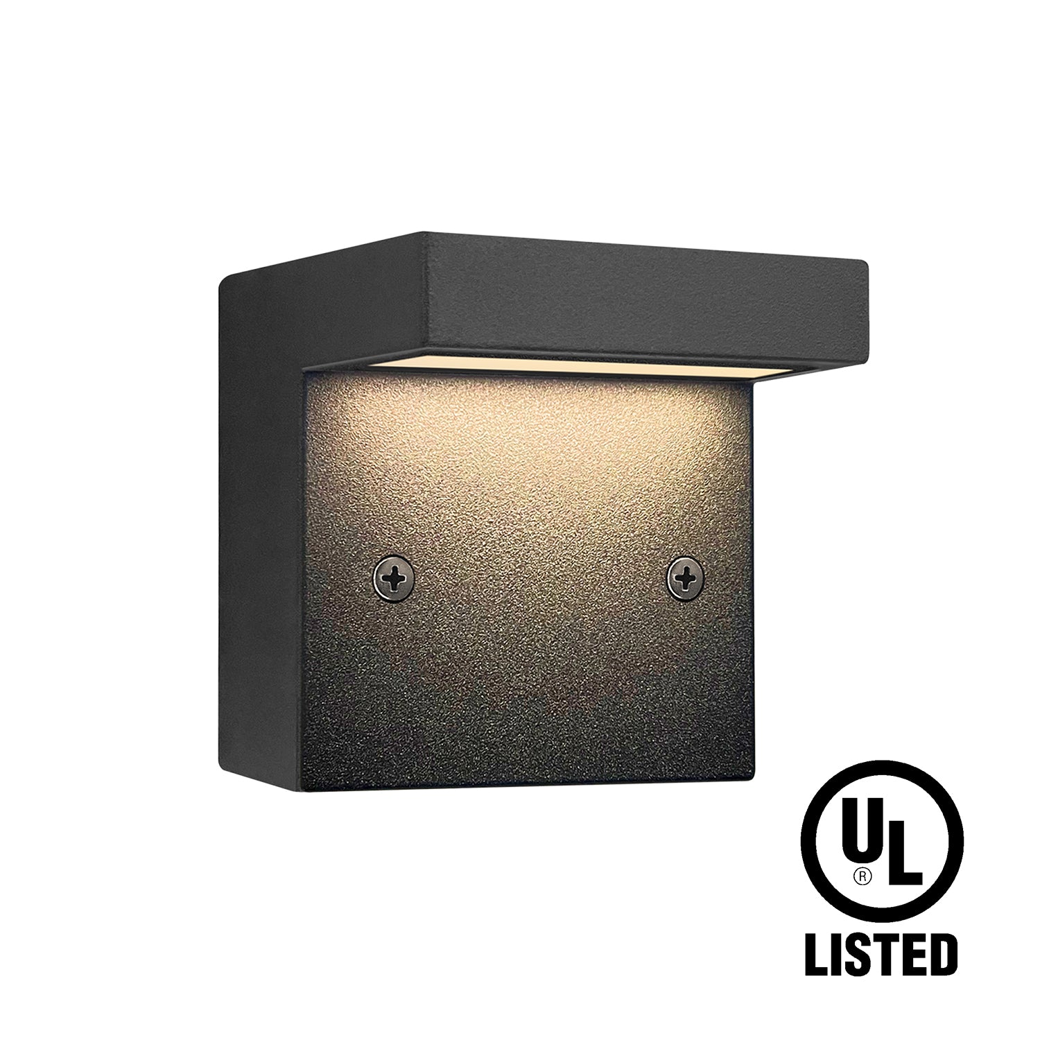 Low Voltage Square Deck Light with 3W Integrated LED Chips, 9-15V AC/DC, 3000K, Black