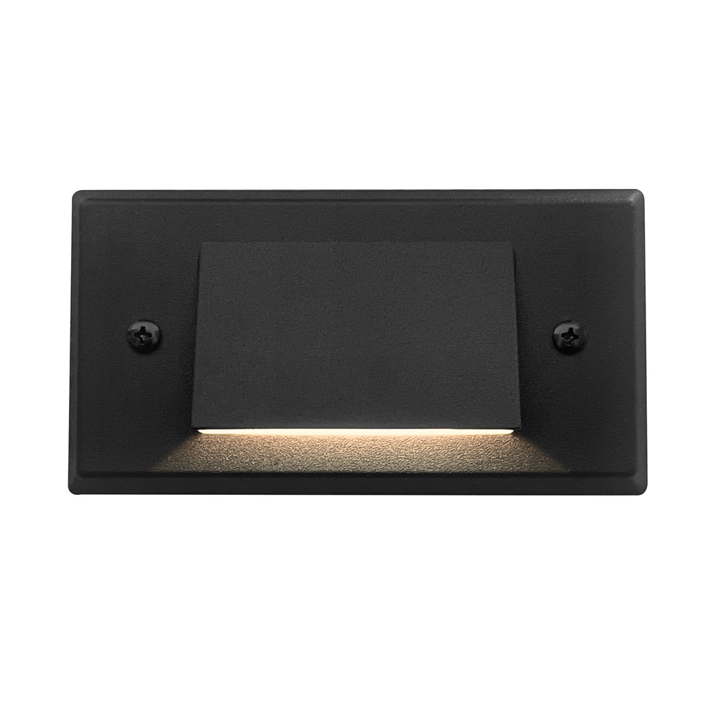 Low Voltage Louvered Step Light, 4W 12V Surface Mount, IP65, 9.37